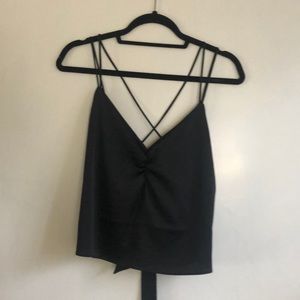 Express Strappy, Backless Black Top